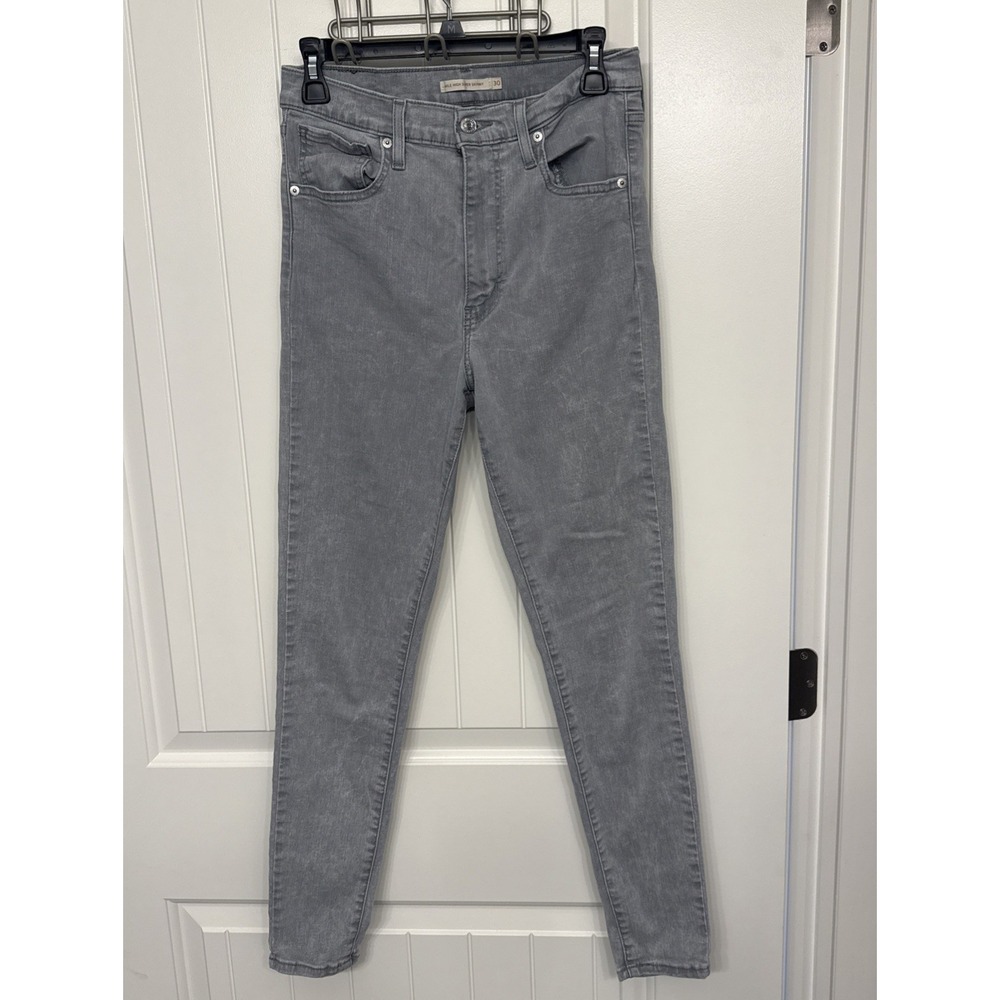 Levi Black Tag Mile High Super Skinny Gray Jean 30x30